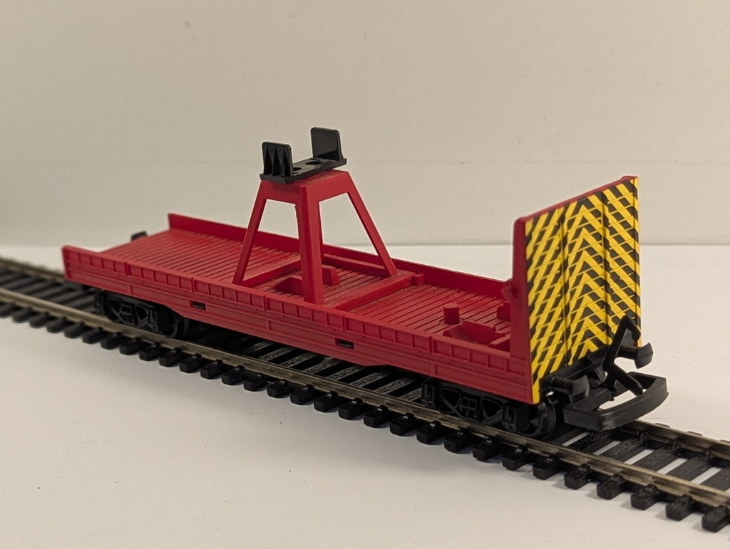 Hornby OO Gauge Bogie Crane Runner Wagon Red