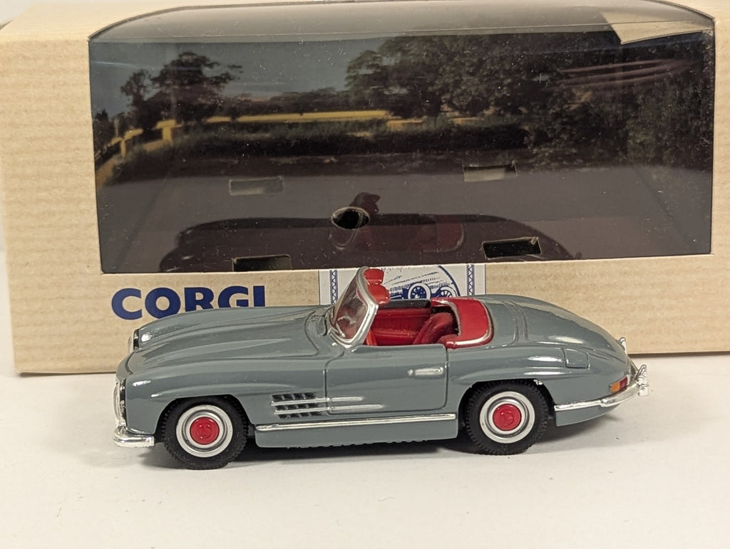 Corgi Mercedes 300 Open Top Die-cast Car BCD 798B Grey with Red Interior 96411