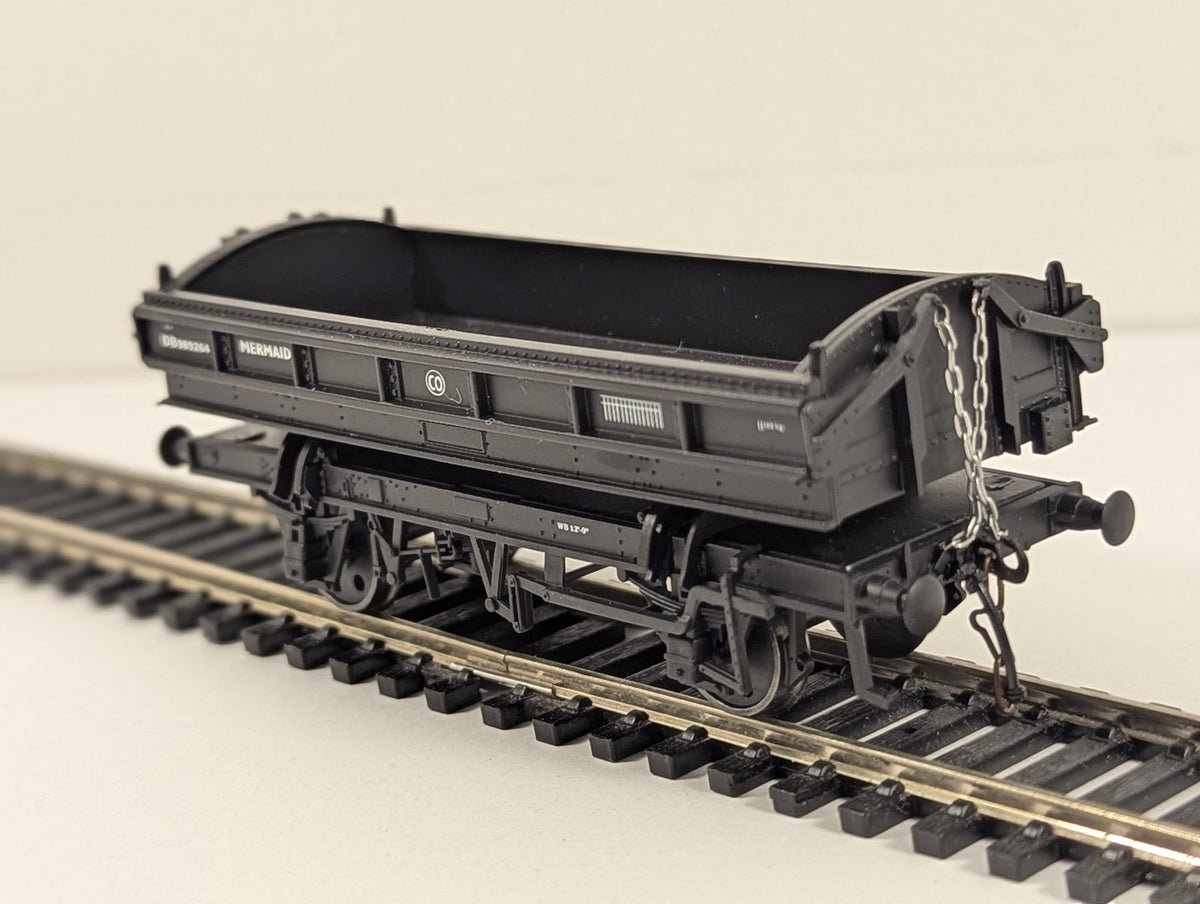Flangeway ME-3 Mermaid ballast wagon in BR black DB989264