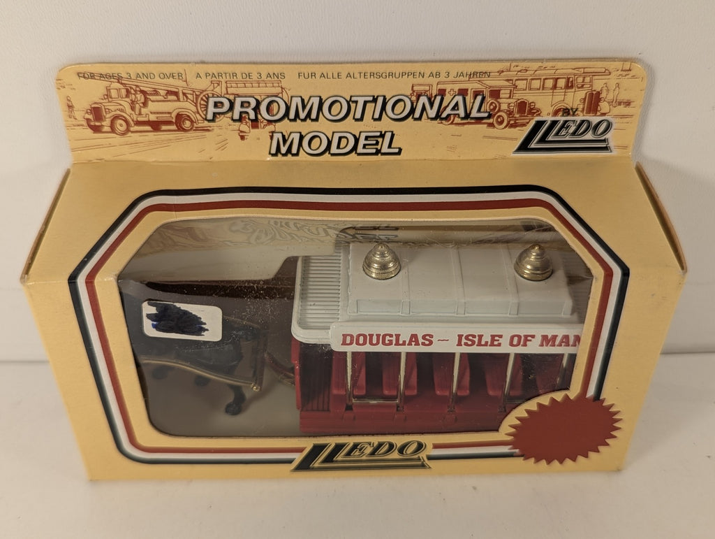 Lledo Douglas ~ Isle of Man Horse Tram Die-cast Model 46 Red / White
