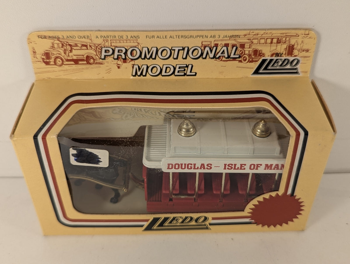 Lledo Douglas ~ Isle of Man Horse Tram Die-cast Model 46 Red / White