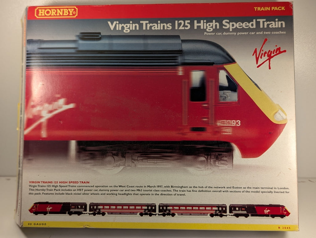 Hornby R2045 OO Gauge Virgin Trains 125 High Speed Train Pack