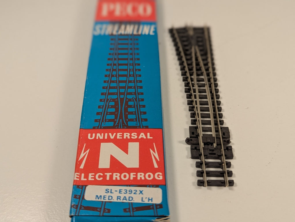 Peco Streamline N Gauge SL-E392X Electrofrog Turnout