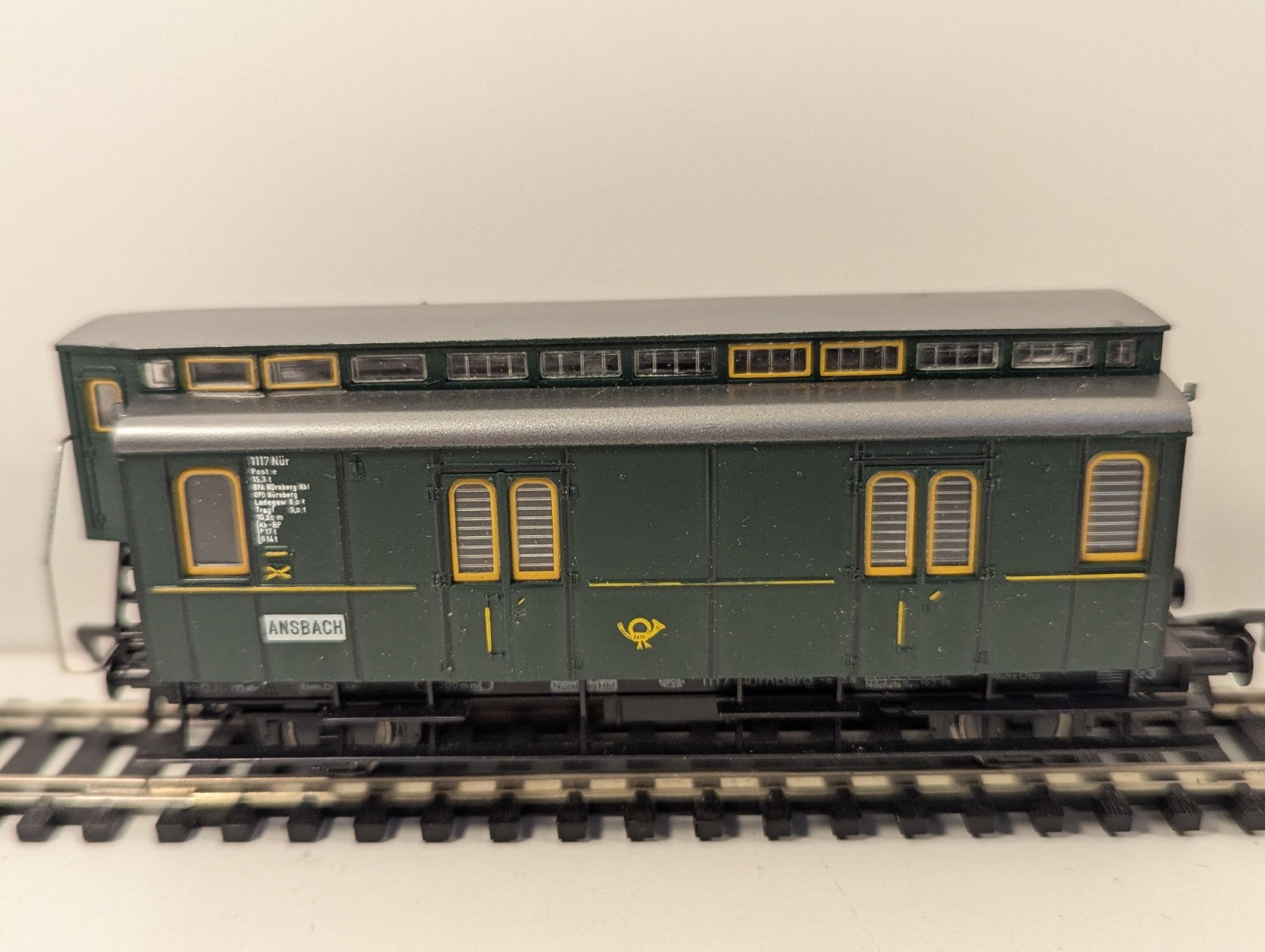 Fleischmann HO Gauge German Postal Coach Mail Wagon