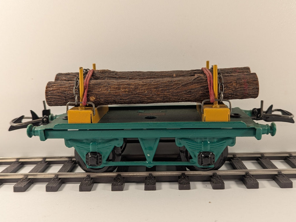 Hornby O Gauge No. 1 Timber Wagon Goods Wagon Green and Yellow