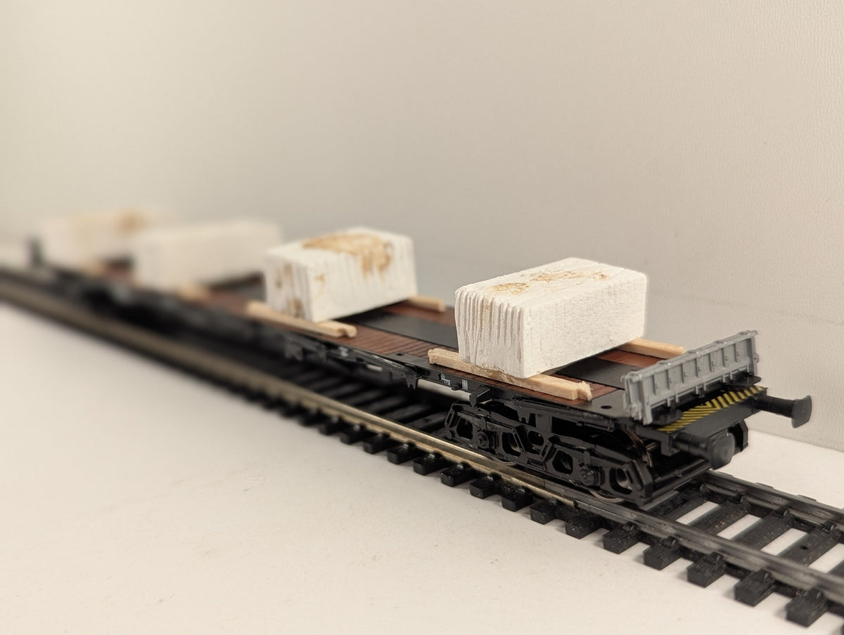 Roco HO Gauge DB Flat Wagon with Marble Blocks DB Black and Brown 47219