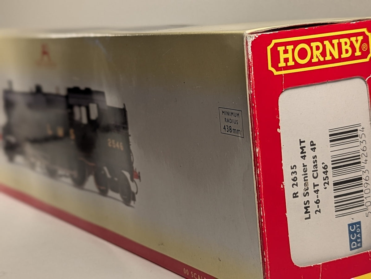 Hornby OO Gauge LMS Stanier 4MT 2-6-4T Class 4P Steam Locomotive 2546 LMS Black