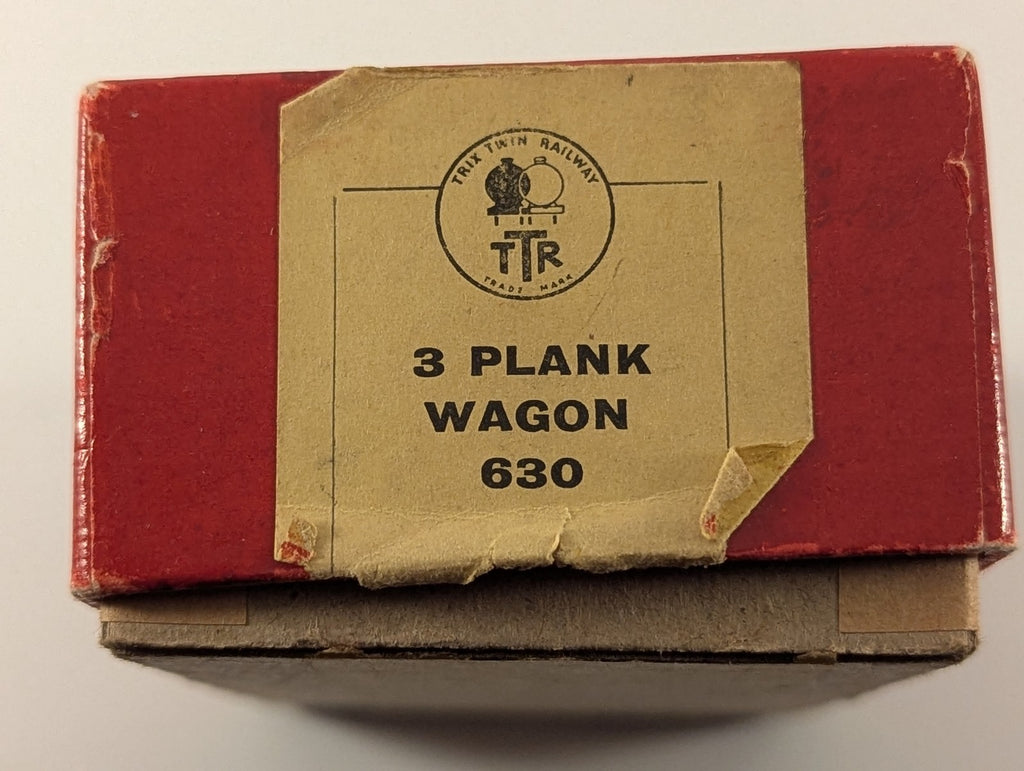 Trix Twin Railway OO Gauge 3 Plank Wagon Freight Wagon 481760 Grey 630