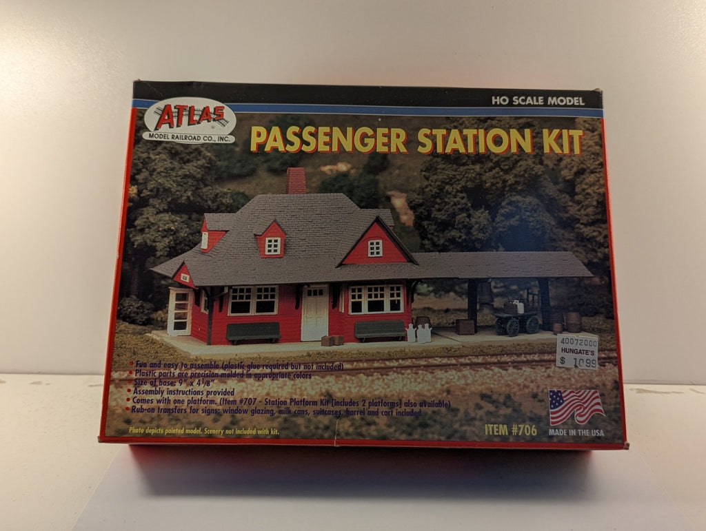 Atlas HO Scale Passenger Station Kit Building Kit 706