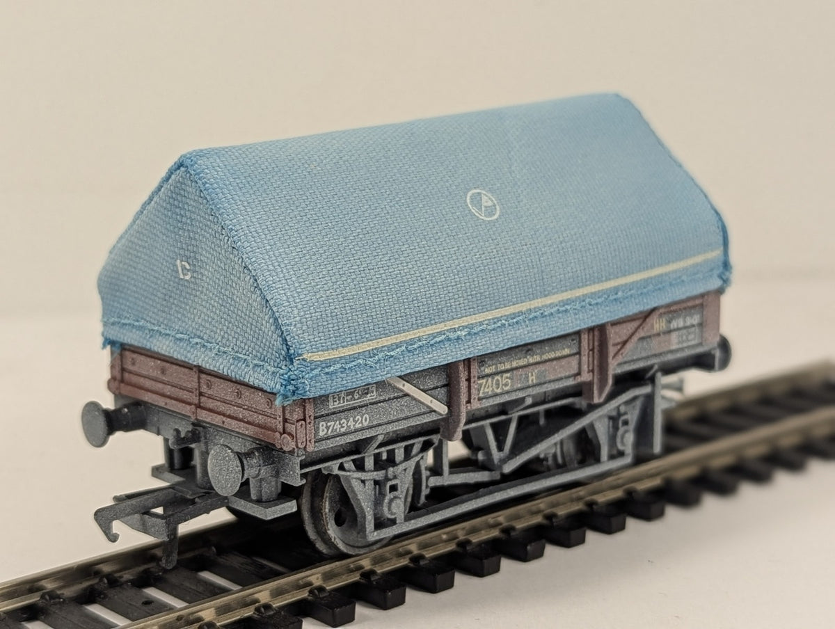 Bachmann Branch-Line OO Gauge 5 Plank China Clay Wagon with Hood Goods Wagon