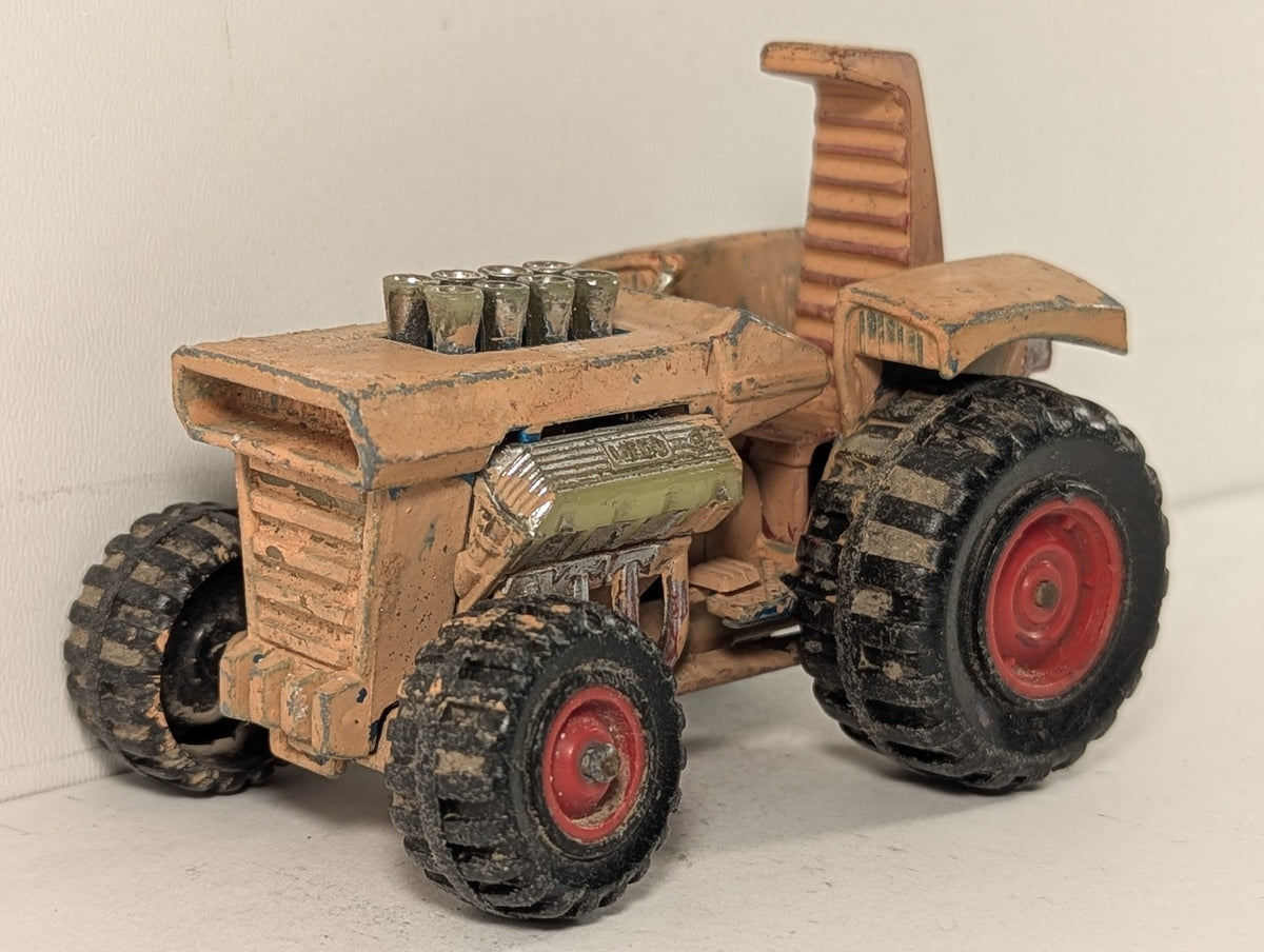 Matchbox Super Kings Mod Tractor Die-cast Model Peach / Orange (Overpainted) K-3