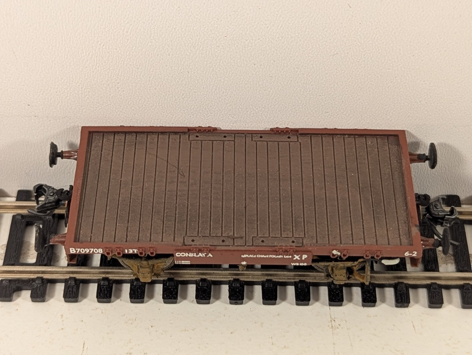 Bachmann Branchline OO Gauge Conflat Wagon with Knuckle Couplers