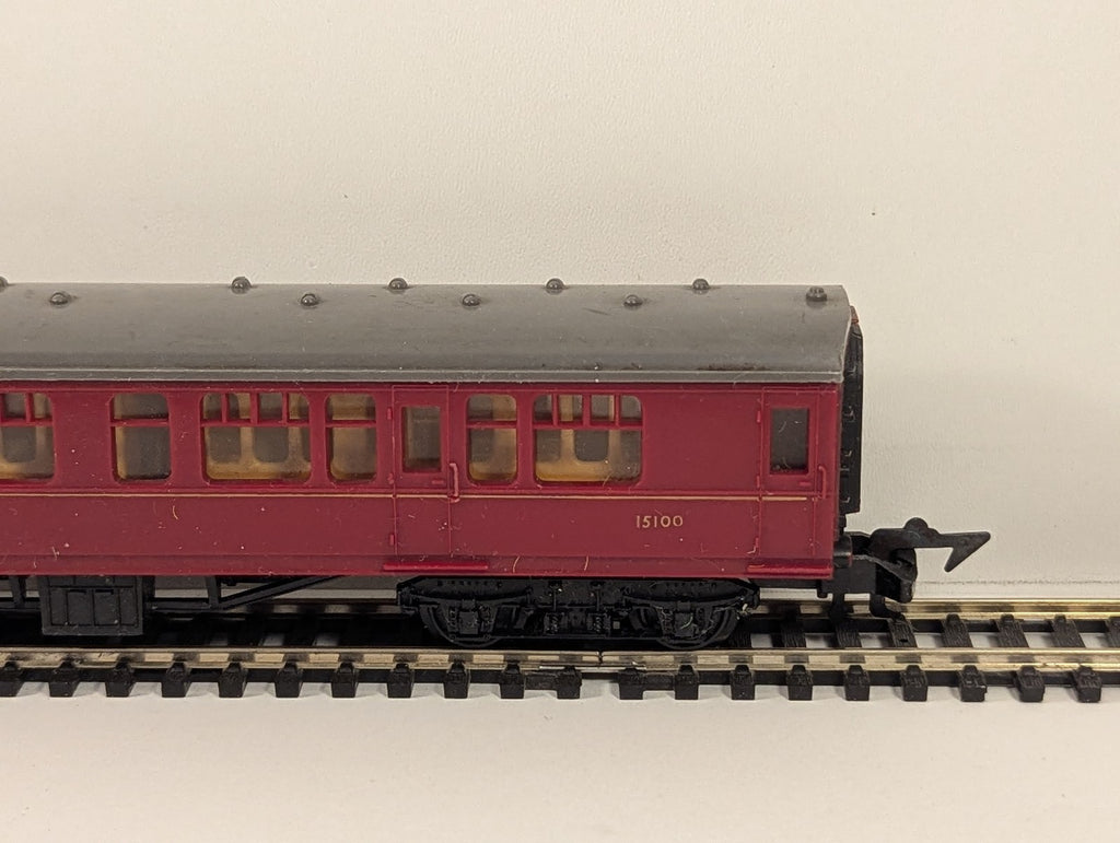 Jouef HO Scale Main Line First Class Coach Passenger Coach 15100 BR Maroon