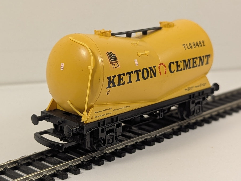 Hornby OO Gauge Depressed Centre Powder Wagon Goods Wagon TLG 9462 Ketton Cement