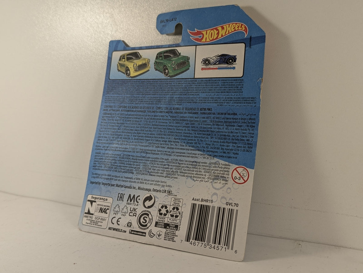 Hot Wheels Color Shifters Mini Cooper Die-cast Vehicle Dark Green / Yellow GVL70