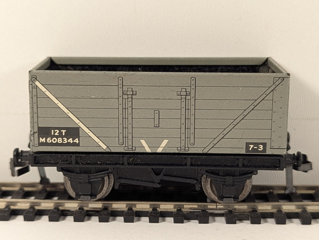 Hornby Dublo OO Gauge BR 12 Ton Open Wagon M608344 BR Grey 4635