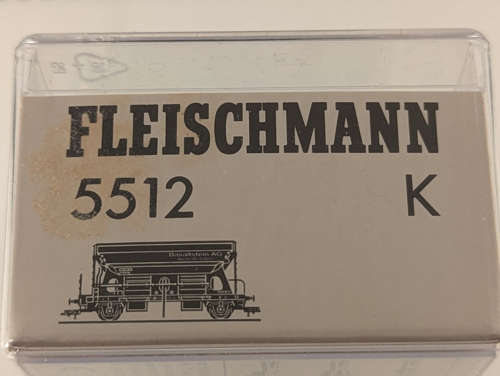 Fleischmann 5512FL HO Gauge SBB Self-Unloading Hopper “Basaltstein AG” Epoch IV