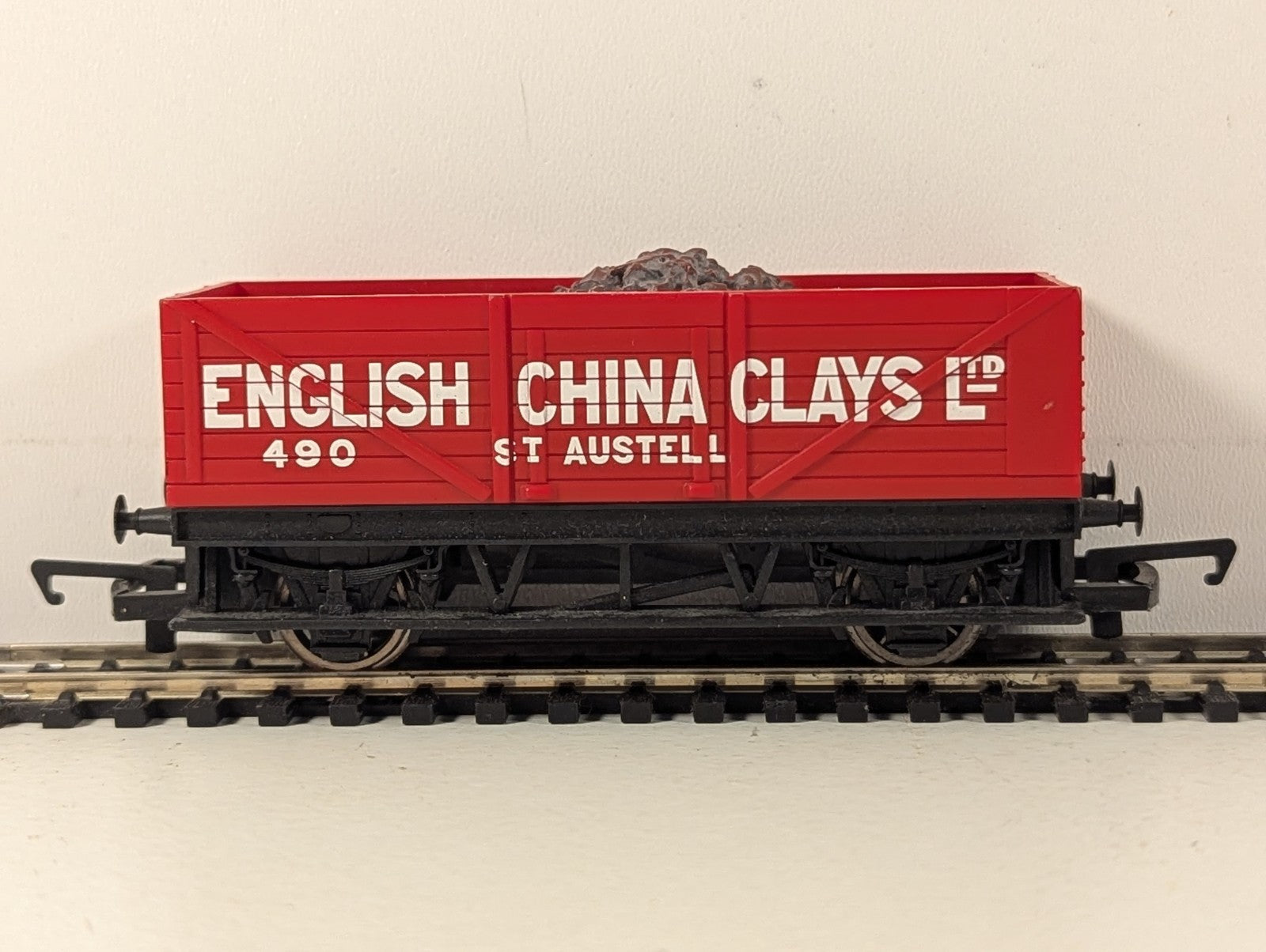 Hornby OO Gauge 7 Plank Open Wagon Goods Wagon 490 English China Clay