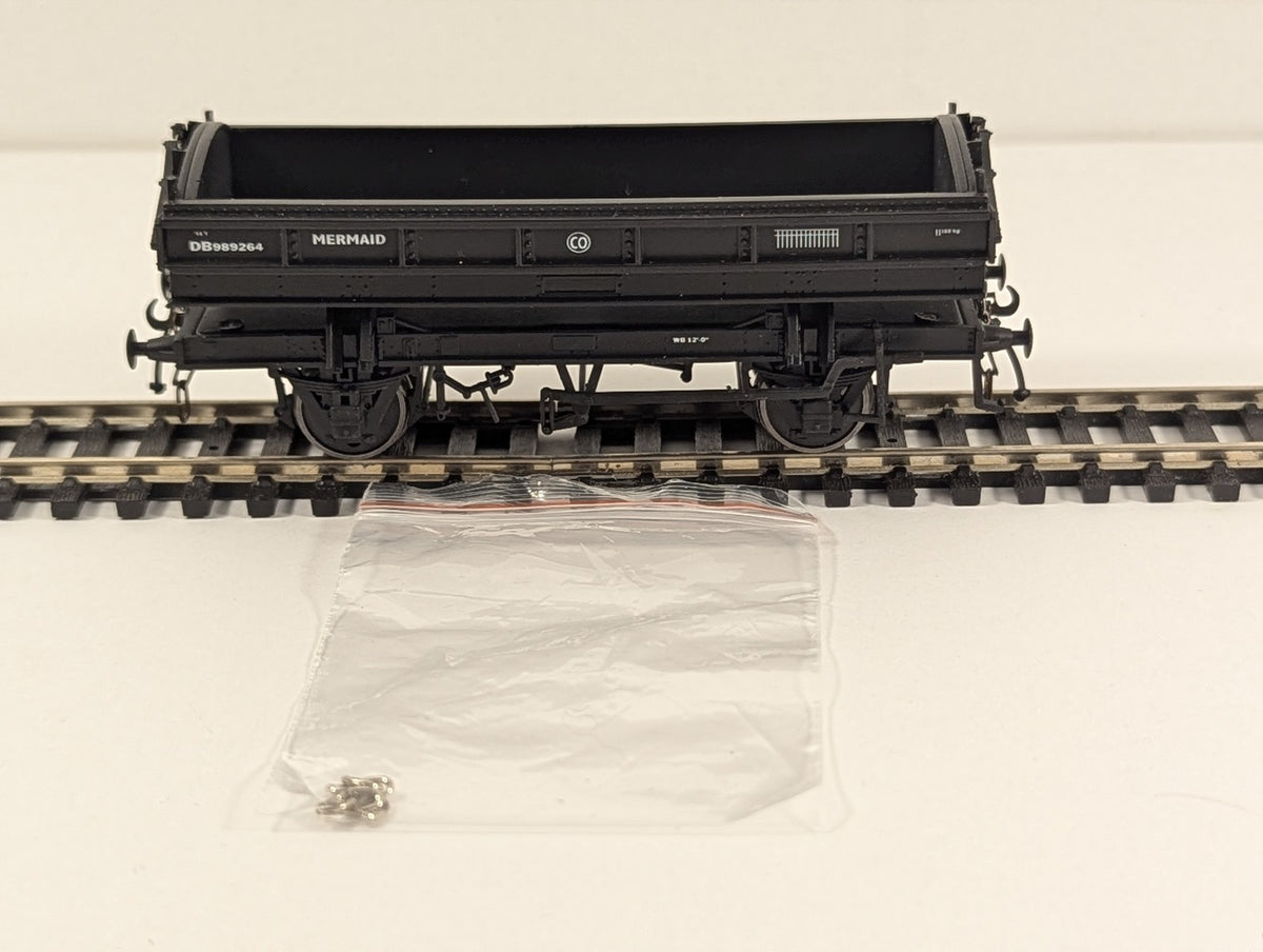 Flangeway ME-3 Mermaid ballast wagon in BR black DB989264