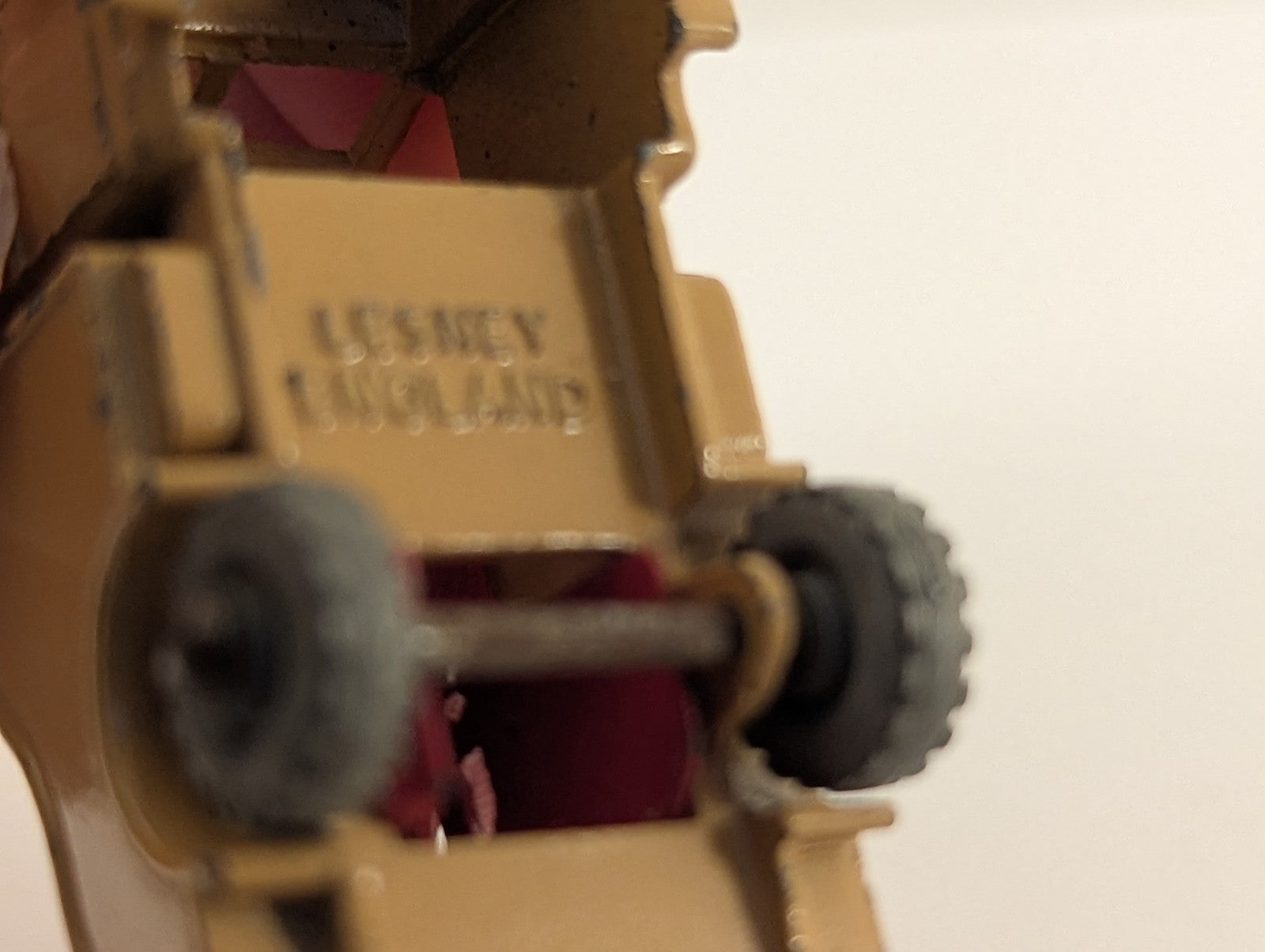 Lesney Matchbox No. 13a Bedford Wreck Truck Tan Red Crane