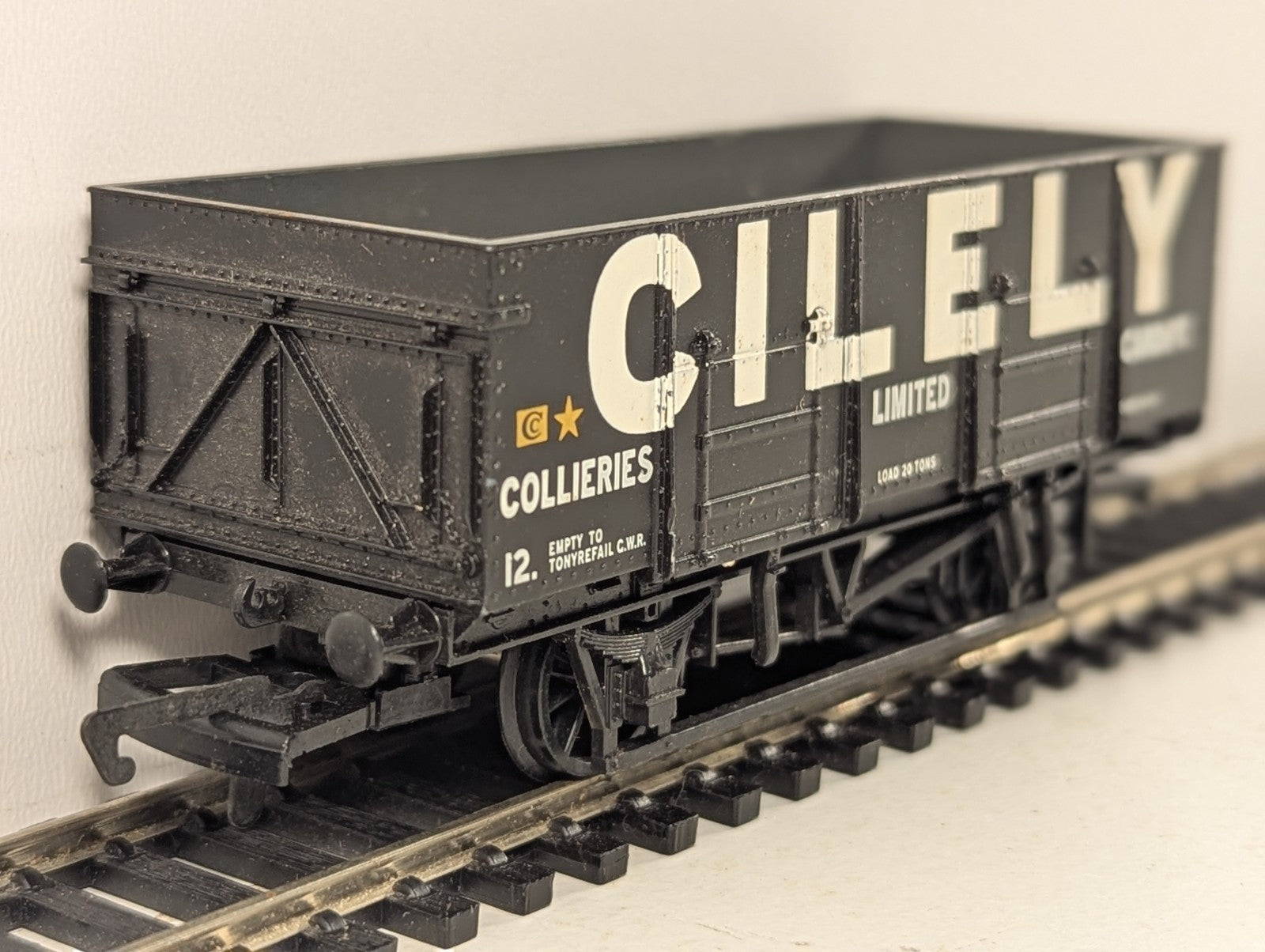Bachmann OO Gauge 20 Ton Steel Mineral Wagon Cilely Collieries Good