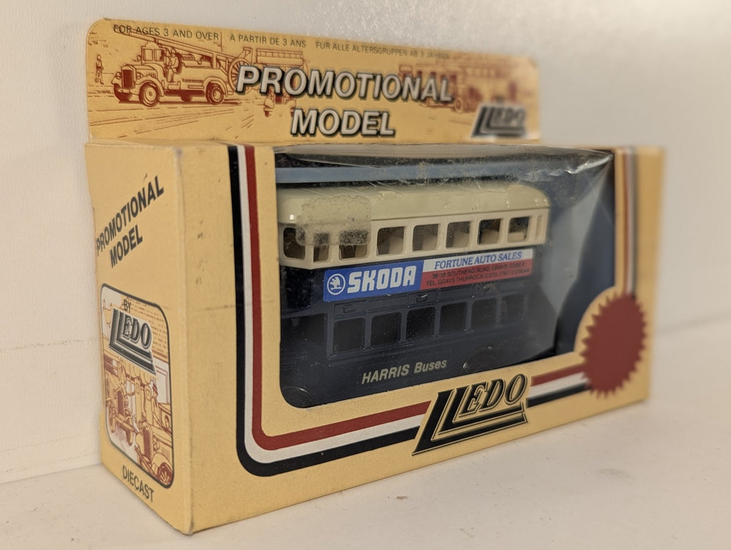 Lledo AEC Renown Double Decker Bus - Harris Buses Skoda / Fortune Auto Sales