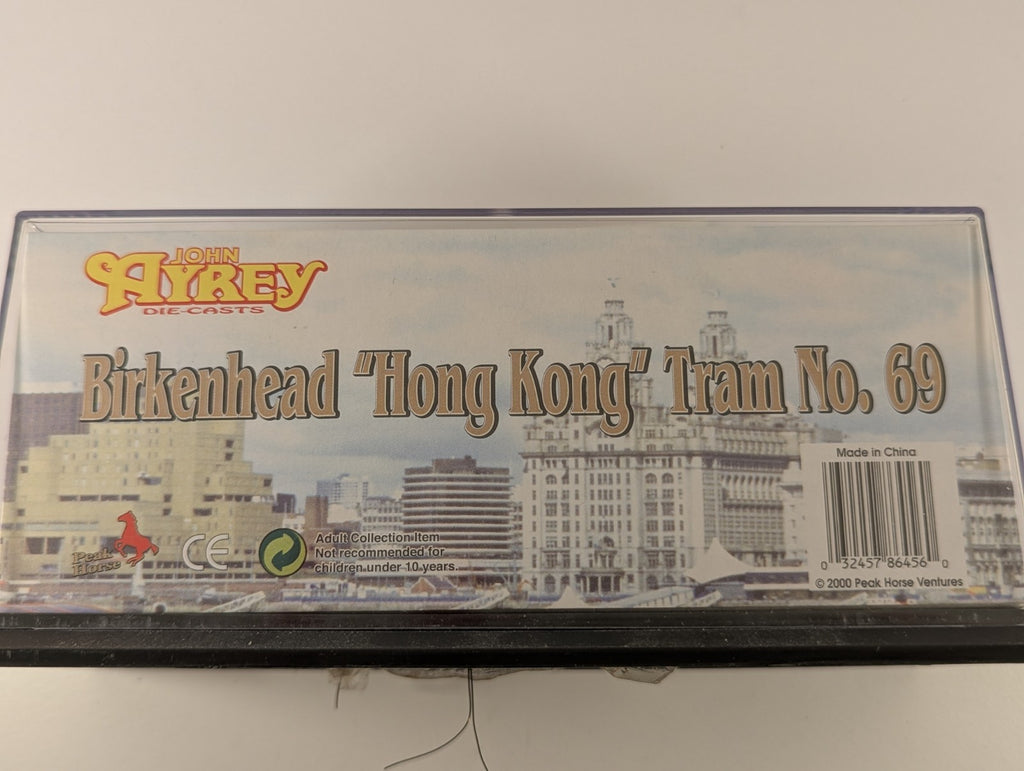 John Ayrey Die-Casts Birkenhead "Hong Kong" Tram No. 69 Model Tram