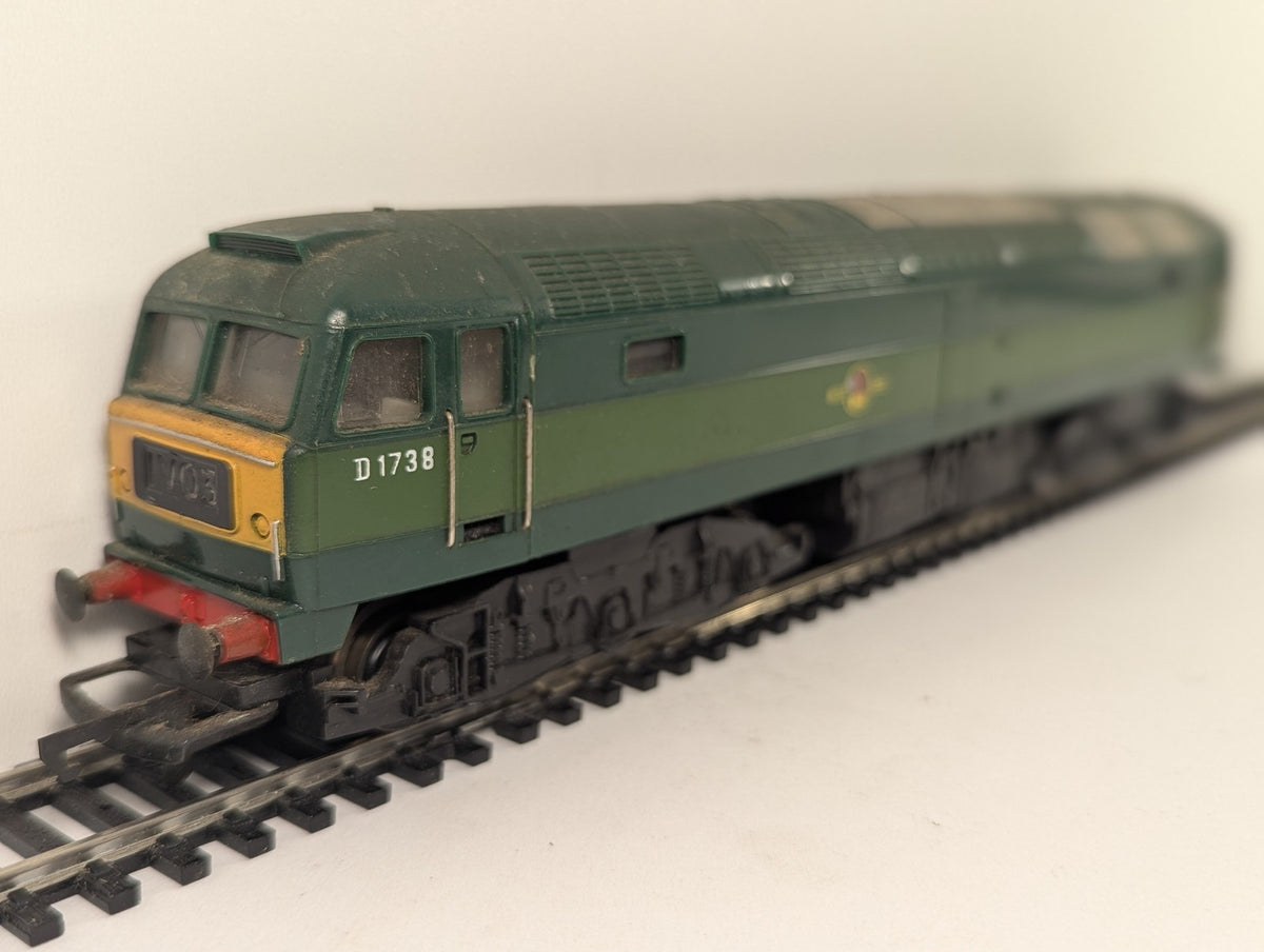 Hornby OO Gauge Class 47 Locomotive D1738 BR Two-Tone Green R328