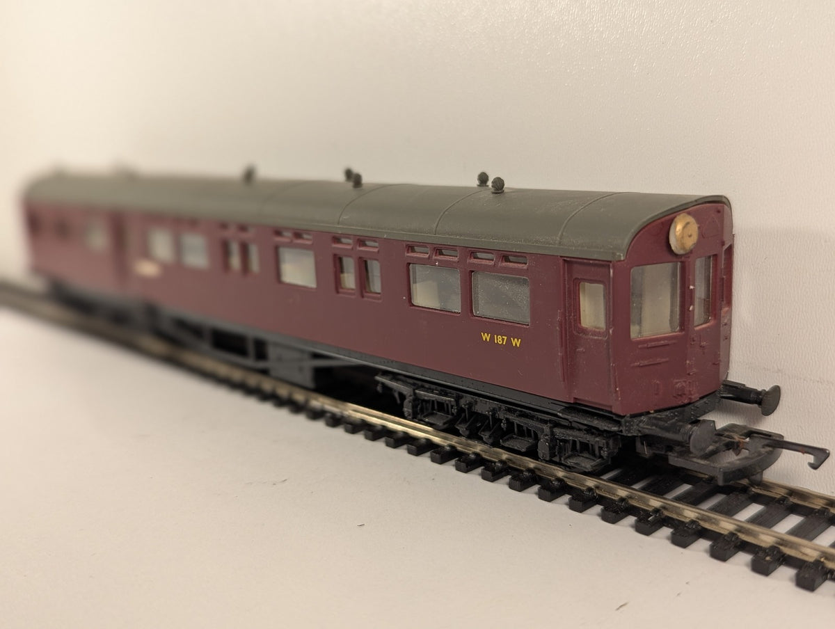 Airfix OO Gauge Collett Auto-Coach Passenger Coach W187W BR Maroon 54256-8