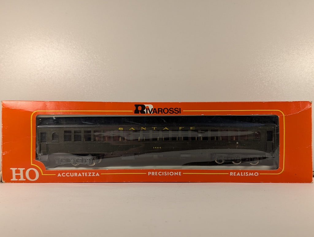 Rivarossi HO Gauge Santa Fe Coach Passenger Coach 1464 Santa Fe Pullman Green