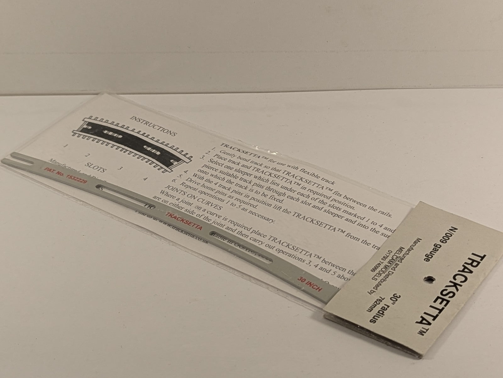 Tracksetta 30 Inch Radius N Gauge Track Laying Template