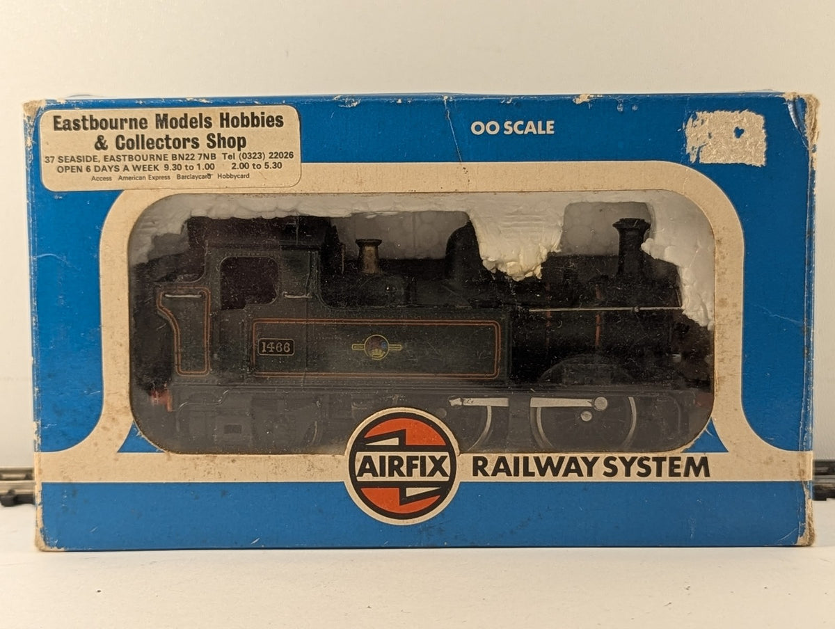 Airfix OO Gauge GWR 1400 Class 0-4-2T Steam Locomotive 1466 BR Lined Green