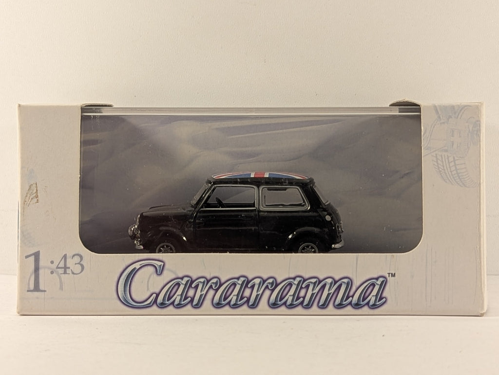 Cararama 1:43 Mini Cooper Die-cast Model Black with Union Jack roof