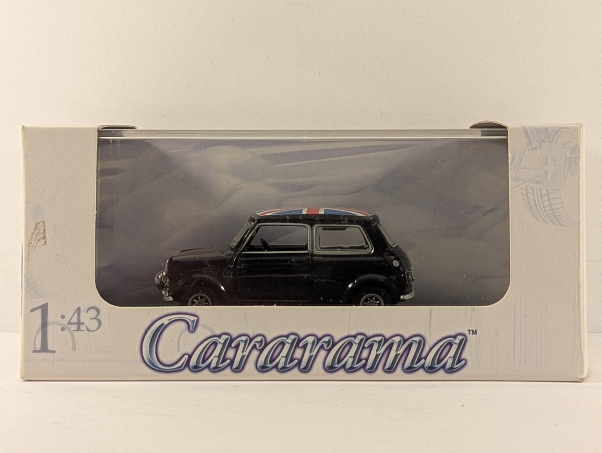 Cararama 1:43 Mini Cooper Die-cast Model Black with Union Jack roof
