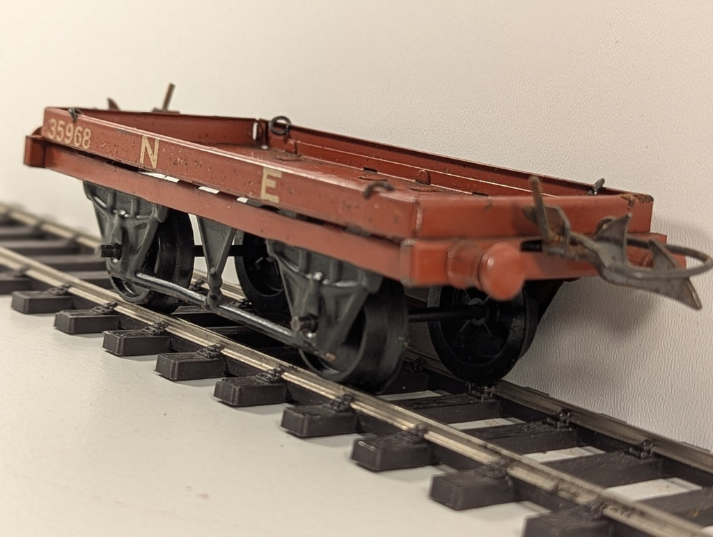 Hornby O Gauge Tinplate NE Flat Wagon