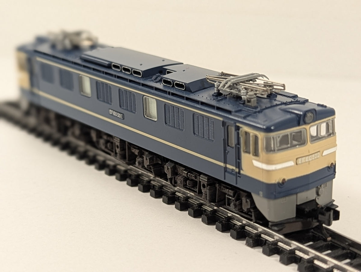 Kato N Gauge JNR Class EF60-500 Electric Locomotive EF60 502 JNR Blue and Cream