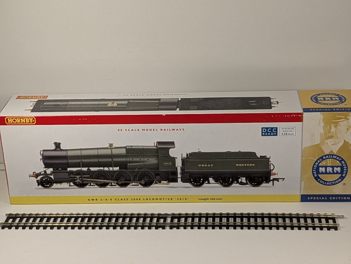 Hornby OO Gauge GWR Class 2800 2-8-0 '2818' NRM Special Edition Steam Locomotive