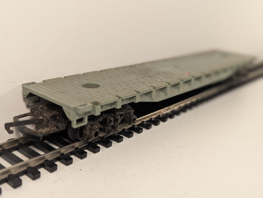 Tri-ang Hornby R234 Grey Flat Car Wagon OO Gauge