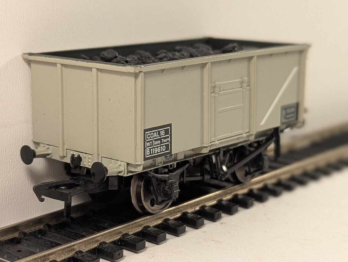 Bachmann OO Gauge 16 Ton Steel Mineral Wagon Goods Wagon B119610 BR Grey 37-250A