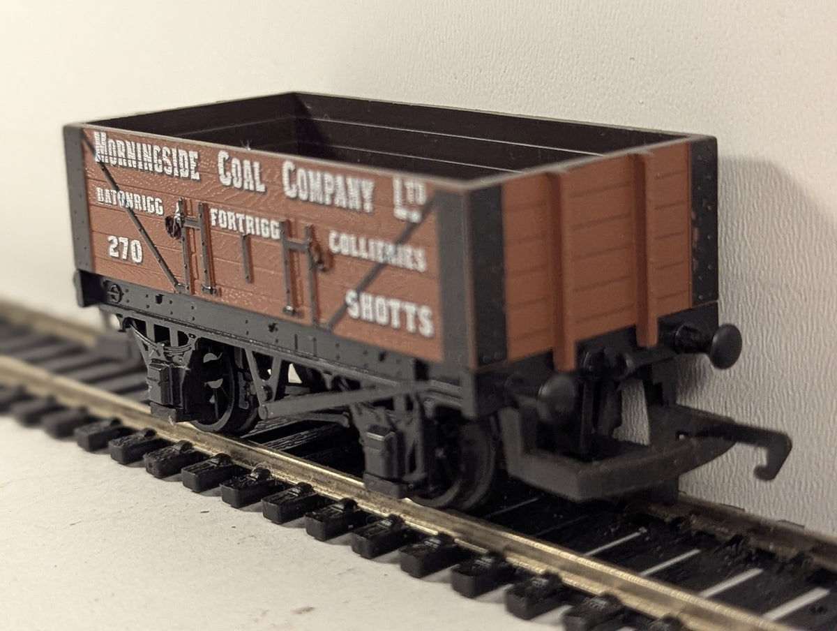 Hornby OO Gauge Morningside Coal Company 7 Plank Wagon Goods Wagon 270 R020
