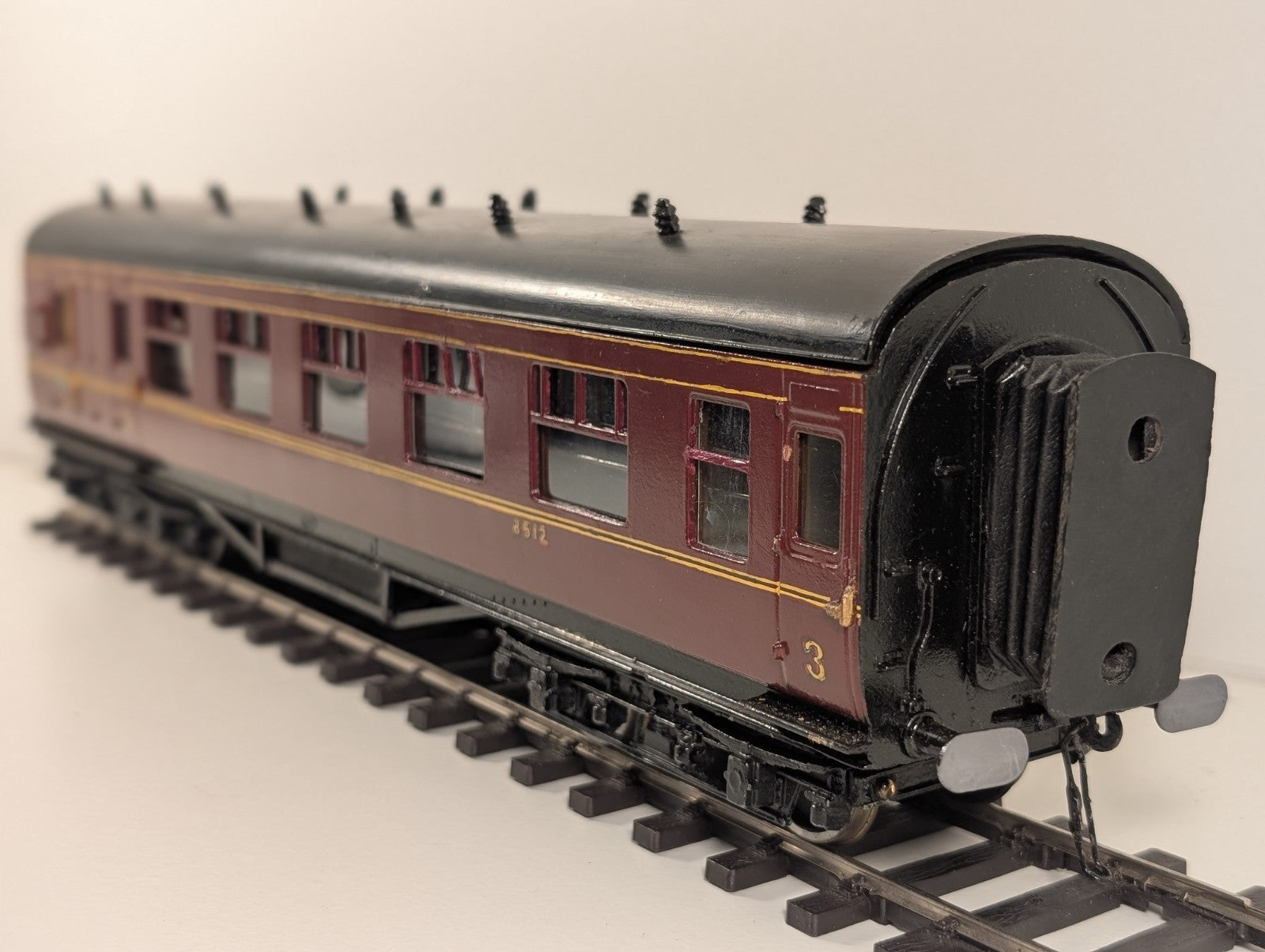Leeds Company O Gauge Kitbuilt LMS Maroon 3rd Brake Coach 8512