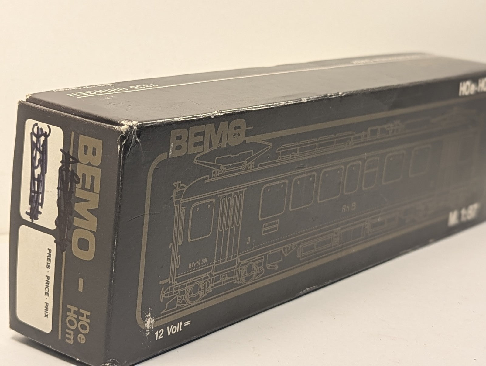 Bemo 1265-111 H0e Gauge RhB Class ABe 4/4 Railcar Body Shell - Boxed