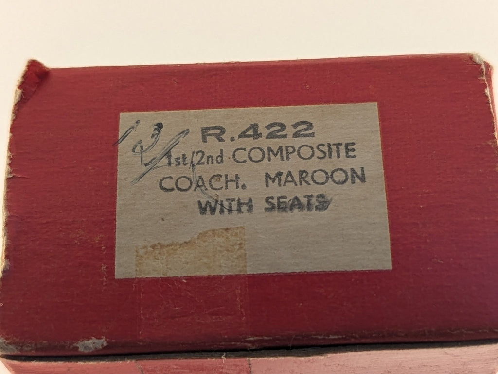 Tri-ang Railways R.422 OO Gauge First/Second Composite Coach - Boxed