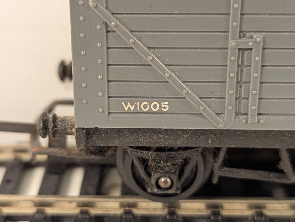 Tri-ang OO Gauge 5 Plank Open Wagon Goods Wagon W1005 BR Grey R10/1