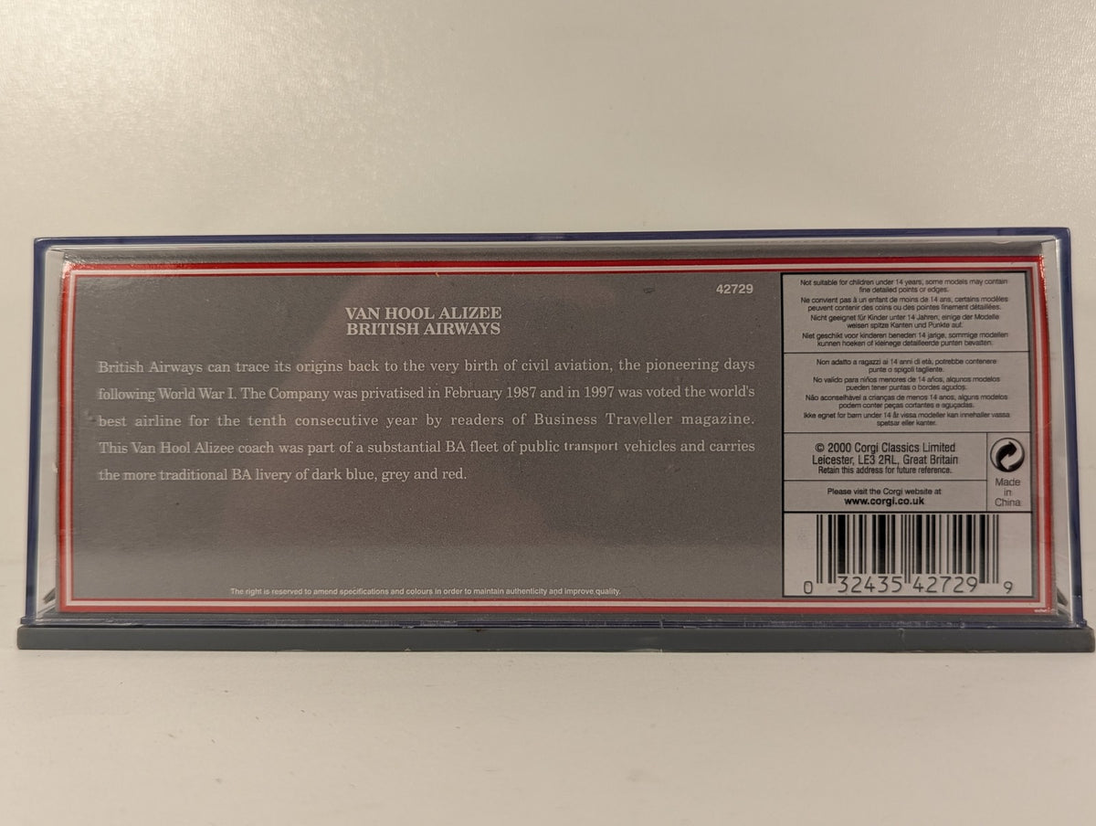 Corgi 1:76 Van Hool Alizee Die-cast Coach D188 VPP British Airways Holidays