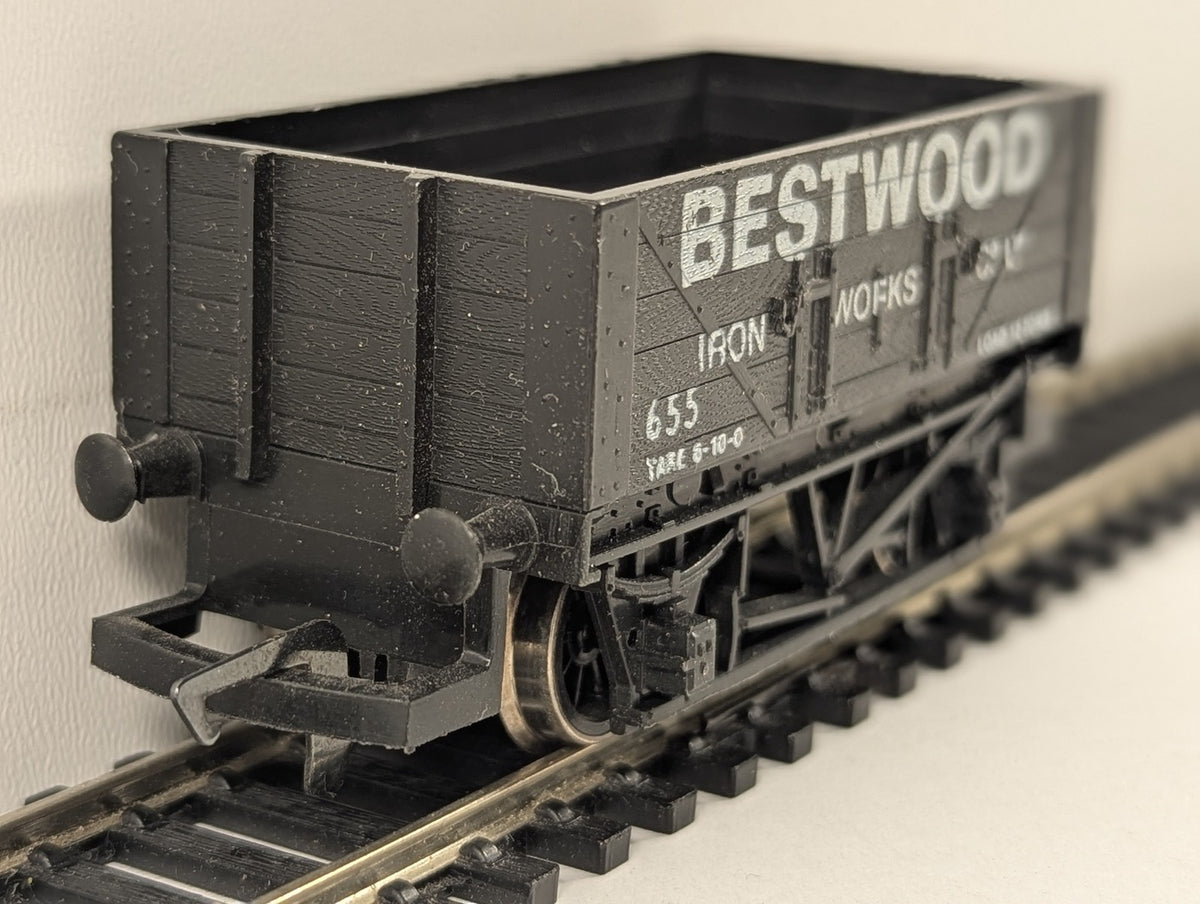 Hornby OO Gauge 7 Plank Open Wagon Goods Wagon 655 Bestwood Iron Works