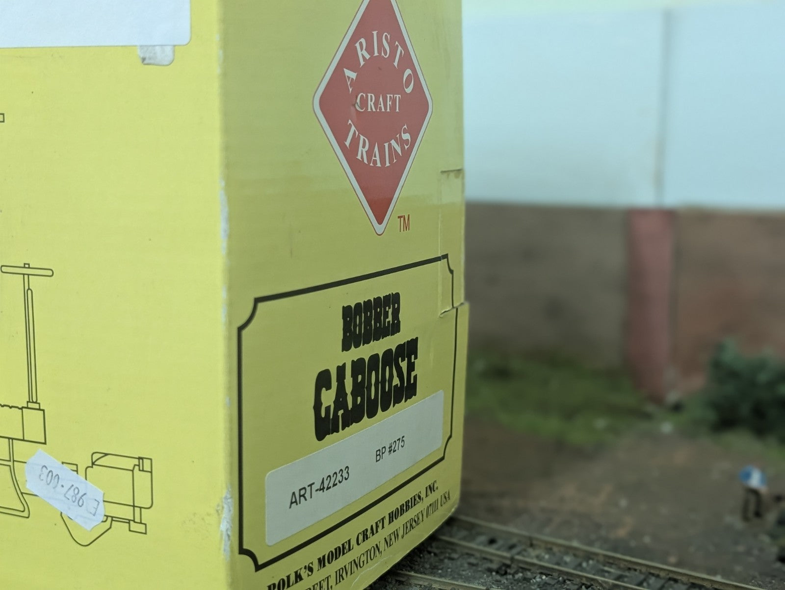 Aristo Craft G Scale Atchison Topeka & Santa Fe Track Cleaning # 1708 Caboose
