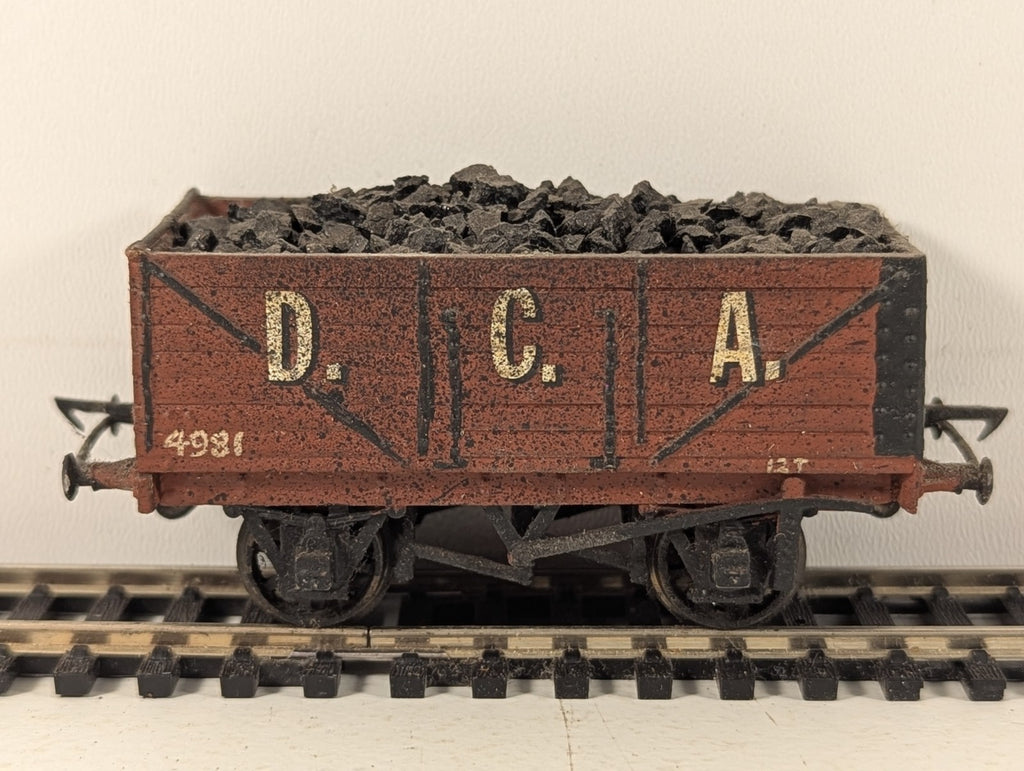Kitbuilt 7-Plank Open Coal Wagon Goods Wagon 4981 D.C.A. Brown