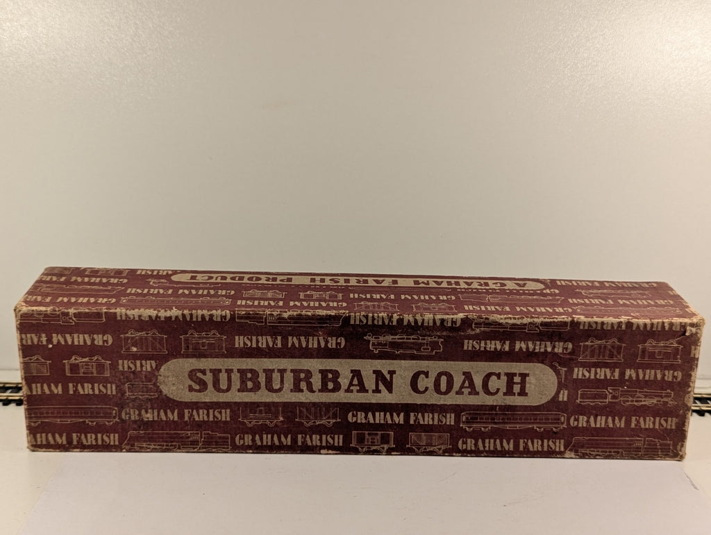 Graham Farish OO Gauge LMS 3rd Class Red Suburban Composite Coach Boxed