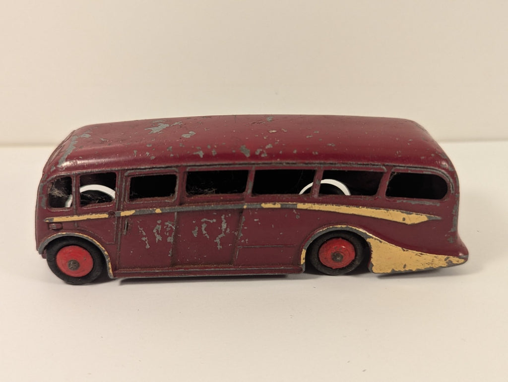 Dinky Toys 281 Luxury Coach – Maroon & Cream (1950s)